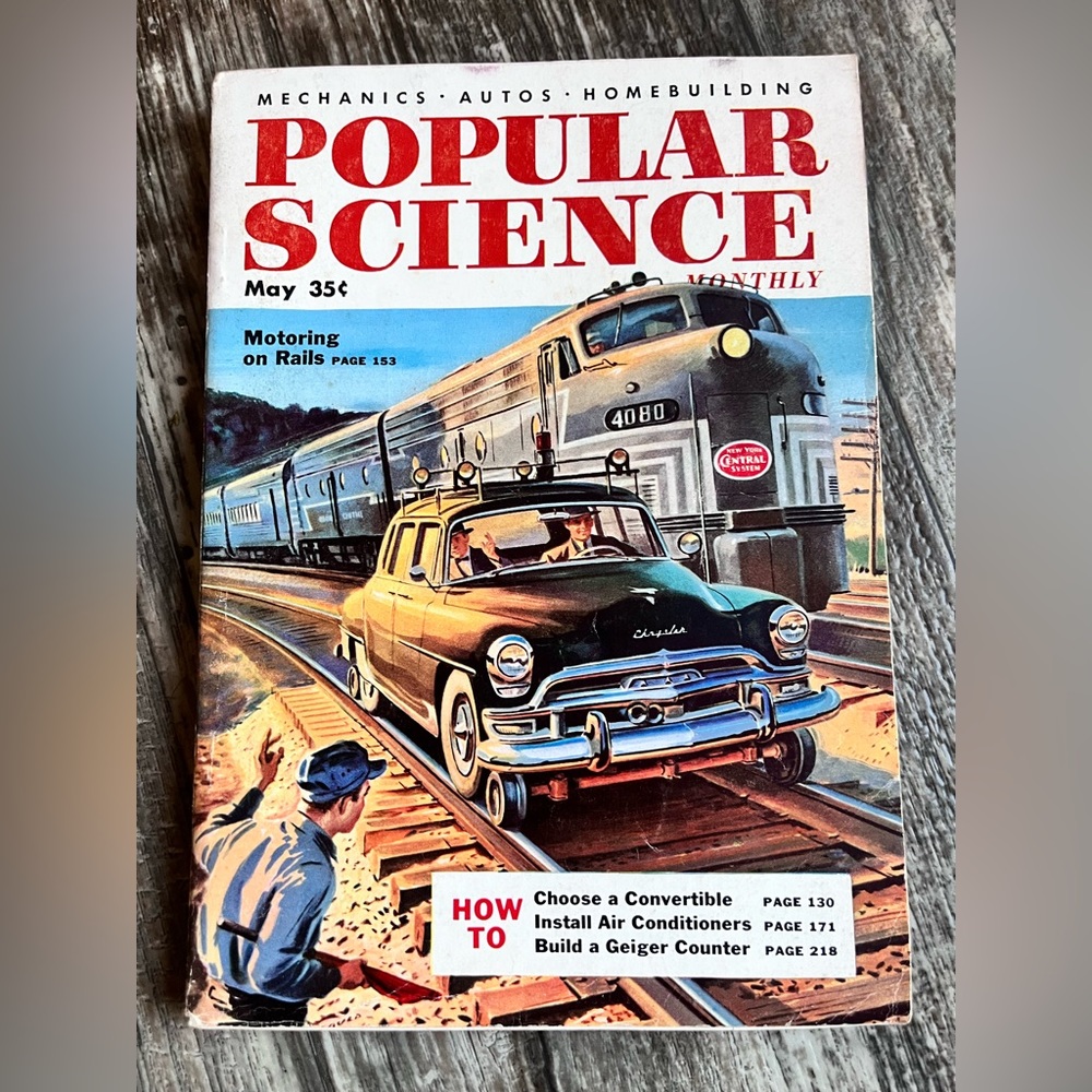 Vintage 1955 popular science magazine